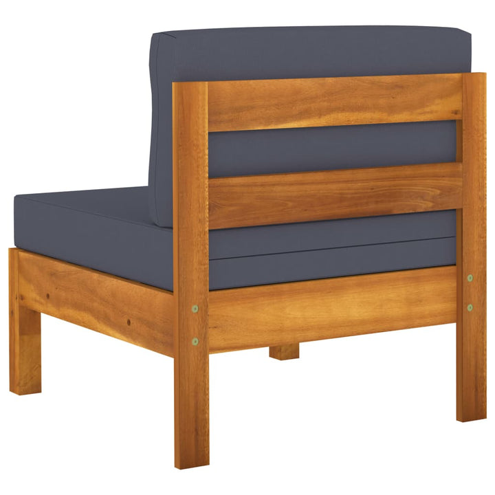 Set Mobilier Grădină Perne , 8 Piese, Lemn Acacia
