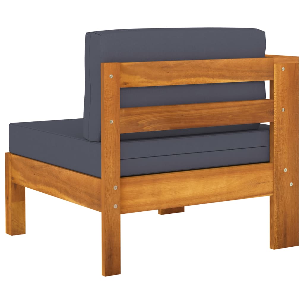Set Mobilier Grădină Perne , 8 Piese, Lemn Acacia