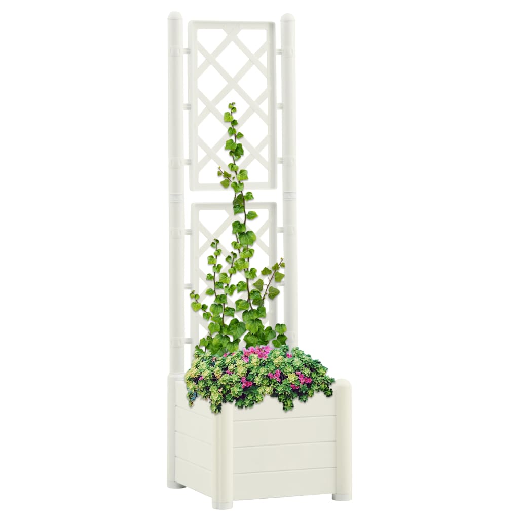 Jardinieră De Grădină Cu Spalier, , 100 X 43 X 142, Pp