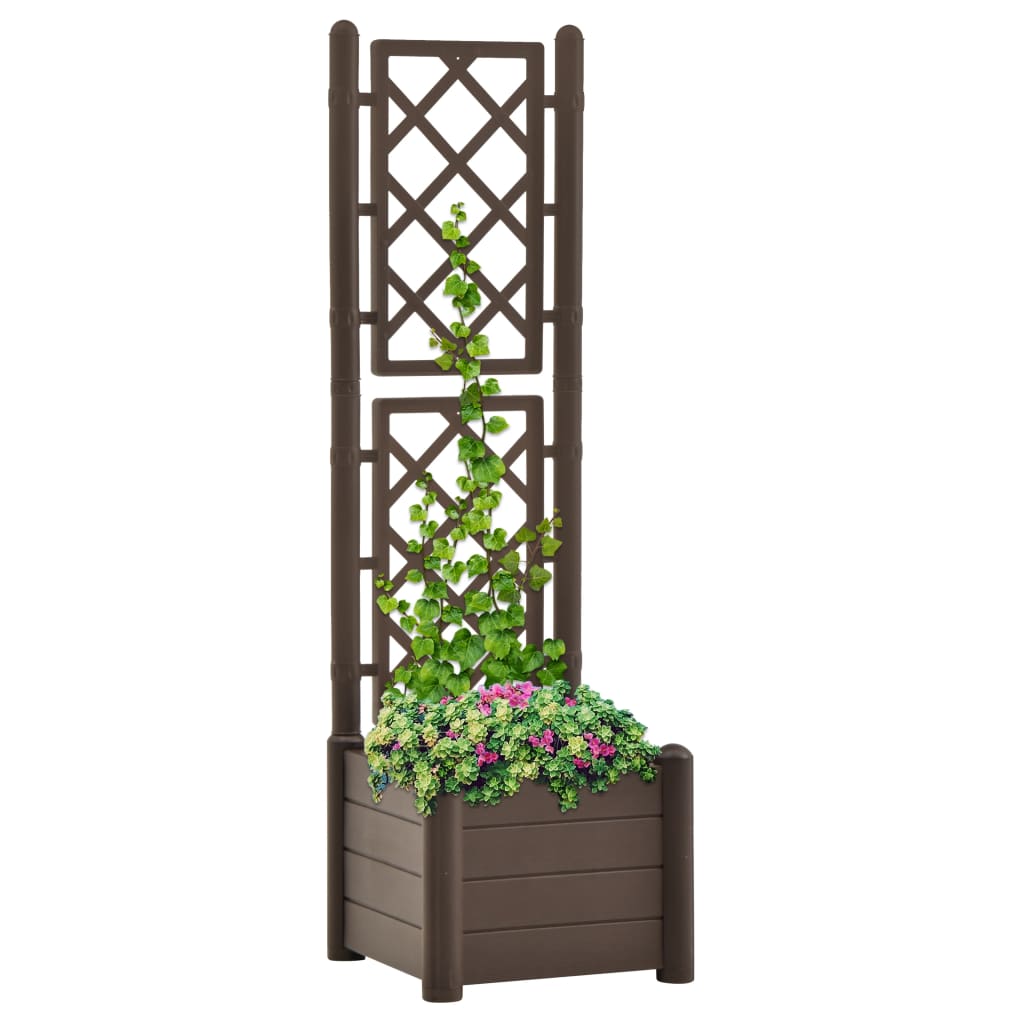 Jardinieră De Grădină Cu Spalier, , 100 X 43 X 142, Pp
