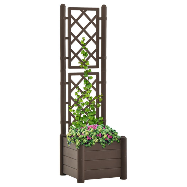 Jardinieră De Grădină Cu Spalier, , 100 X 43 X 142, Pp