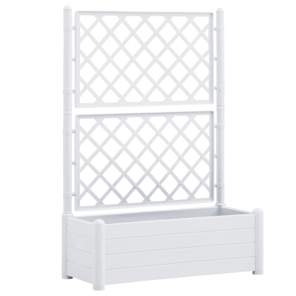 Jardinieră De Grădină Cu Spalier, , 100 X 43 X 142, Pp