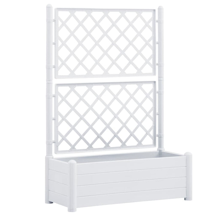 Jardinieră De Grădină Cu Spalier, , 100 X 43 X 142, Pp