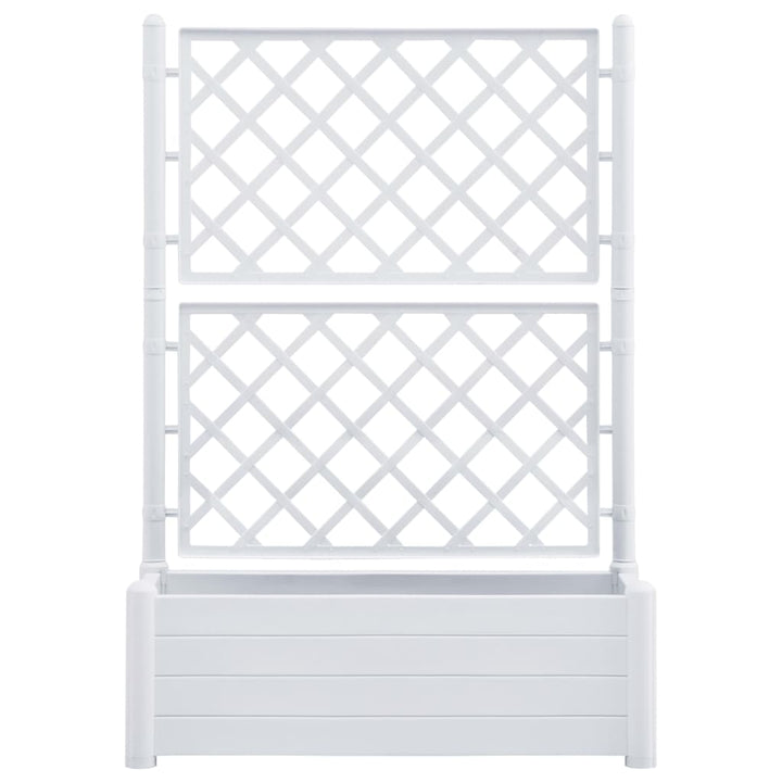 Jardinieră De Grădină Cu Spalier, , 100 X 43 X 142, Pp