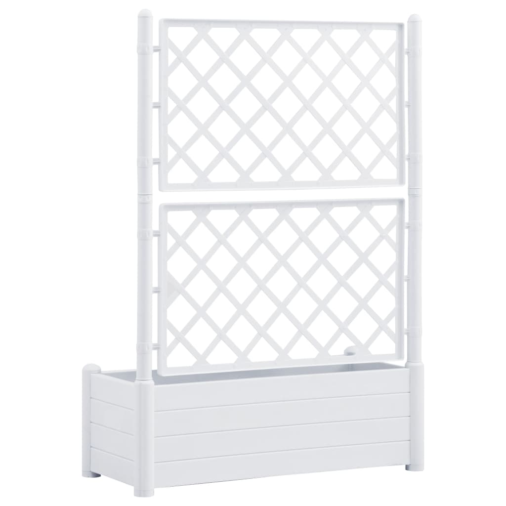 Jardinieră De Grădină Cu Spalier, , 100 X 43 X 142, Pp