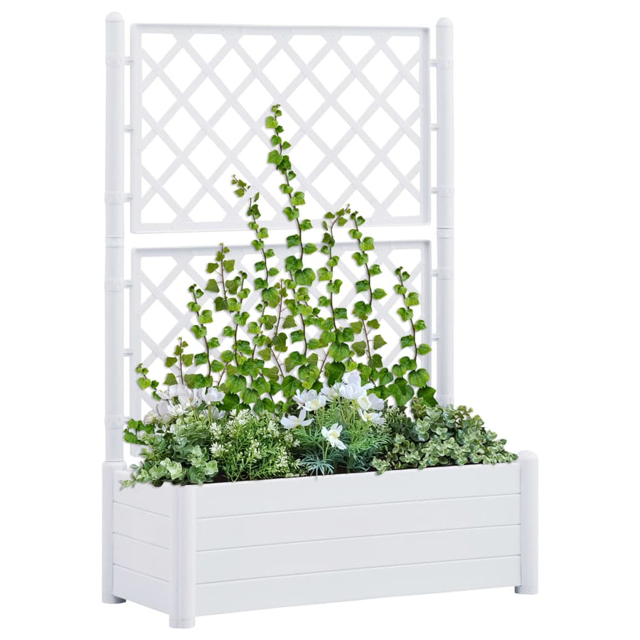Jardinieră De Grădină Cu Spalier, , 100 X 43 X 142, Pp