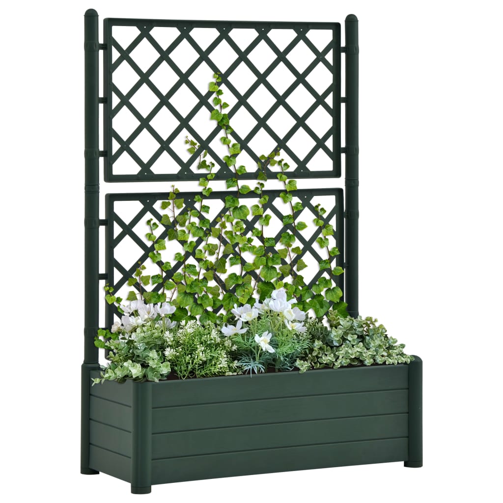 Jardinieră De Grădină Cu Spalier, , 100 X 43 X 142, Pp
