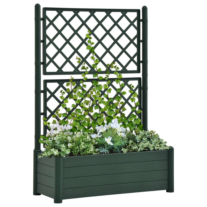 Jardinieră De Grădină Cu Spalier, , 100 X 43 X 142, Pp