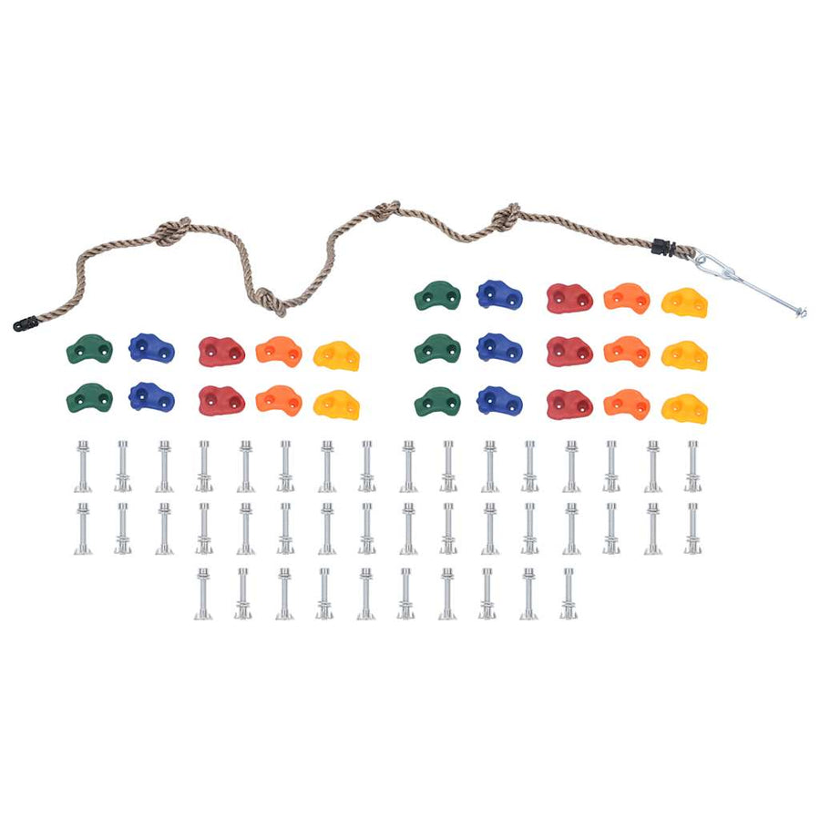 Pietre De Cățărat Cu Funie, 25 Buc., Multicolor
