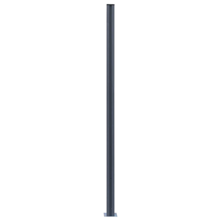 Stâlpi De Gard, 2 Buc., , 185 Cm, Aluminiu