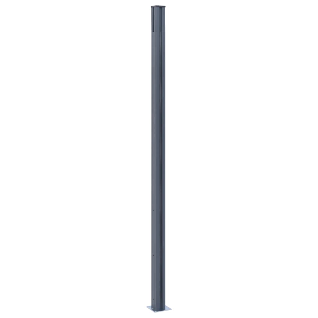 Stâlpi De Gard, 2 Buc., , 185 Cm, Aluminiu