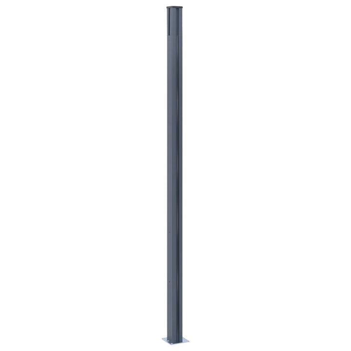 Stâlpi De Gard, 2 Buc., , 185 Cm, Aluminiu