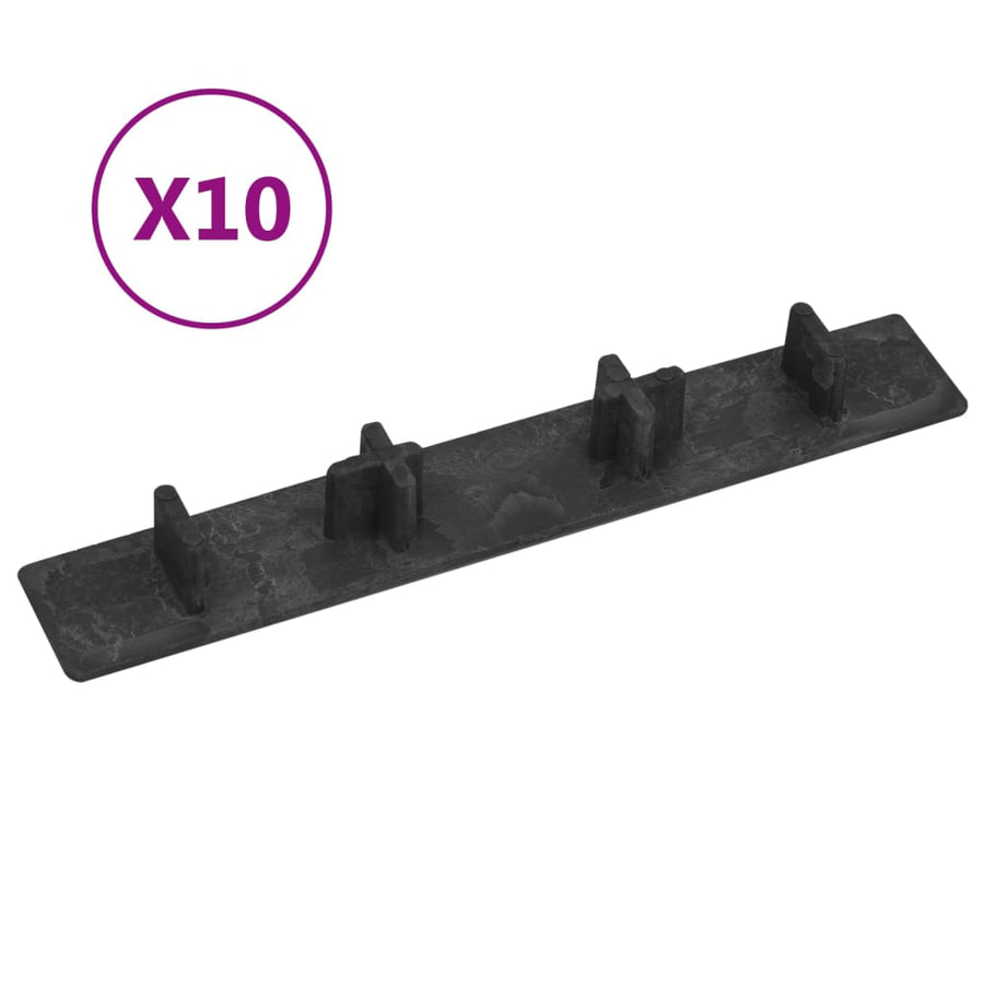 Capace De Capăt Pardoseală Terasă, 10 Buc., , Plastic