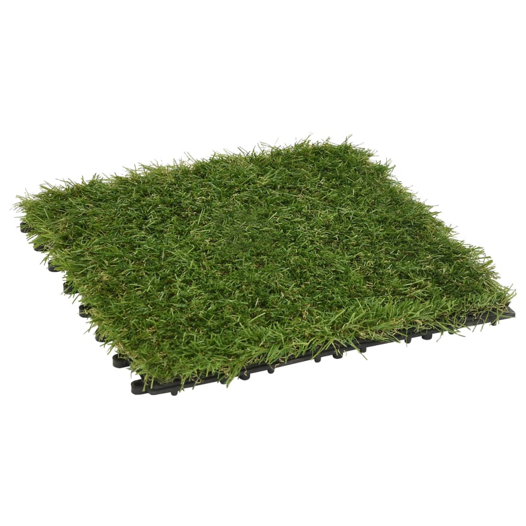 Plăci De Iarbă Artificială, 11 Buc, Verde, 30X30 Cm