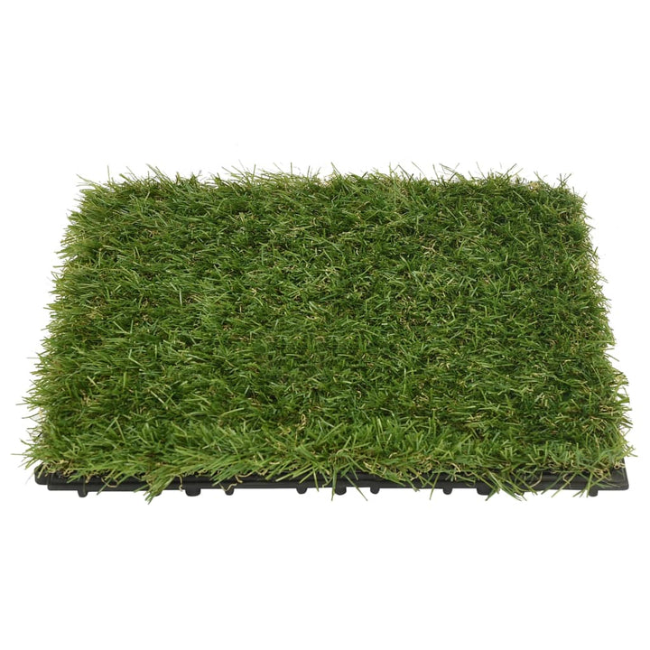 Plăci De Iarbă Artificială, 11 Buc, Verde, 30X30 Cm
