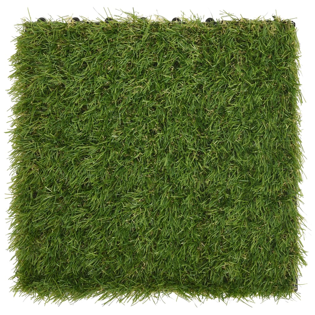 Plăci De Iarbă Artificială, 11 Buc, Verde, 30X30 Cm