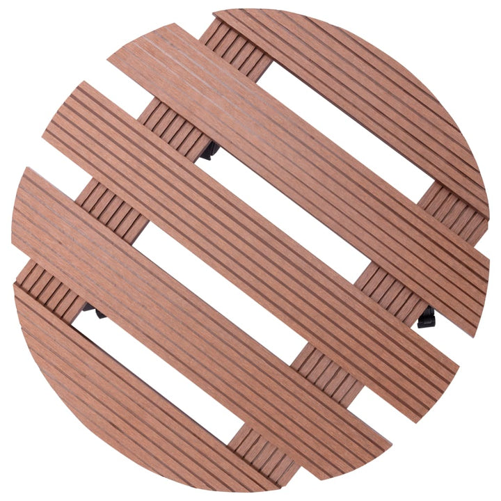 Suporturi De Plante Cu Role, 2 Buc., , Ø30X7,5 Cm, Wpc