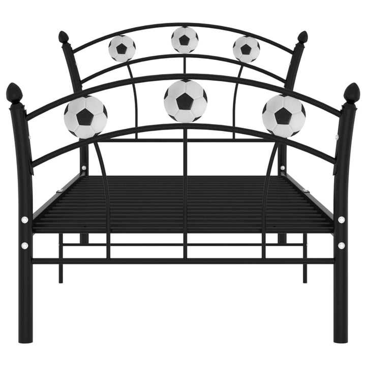 Cadru De Pat, Cu Model De Fotbal, , 90X200 Cm, Metal