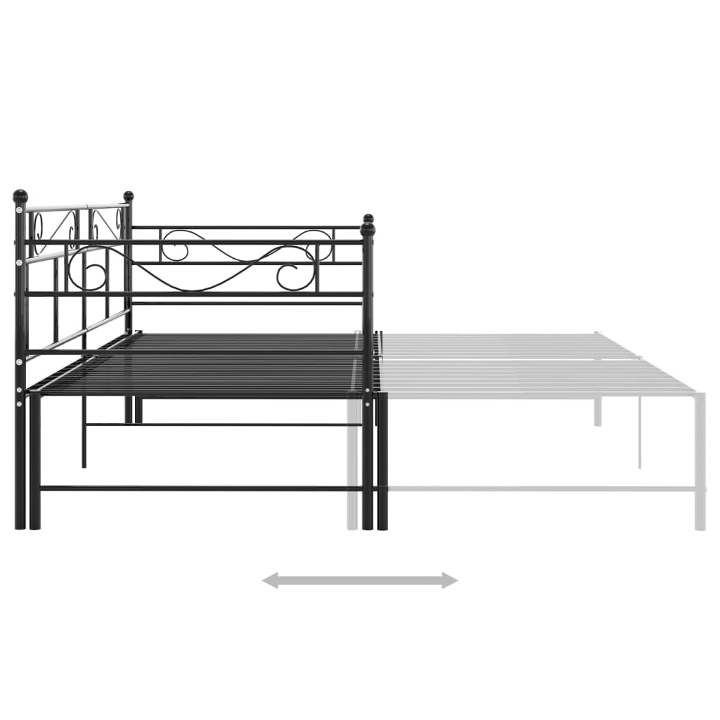 Cadru Pat Canapea Extensibilă, , 90X200 Cm, Metal