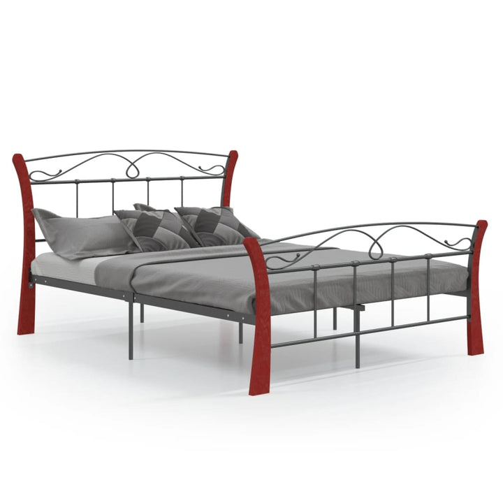 Cadru De Pat, Negru, , Metal