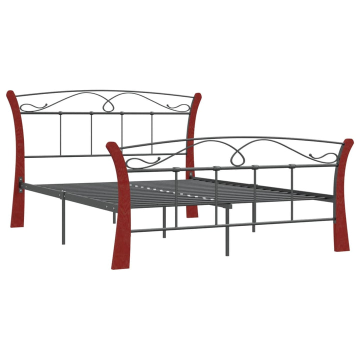 Cadru De Pat, Negru, , Metal