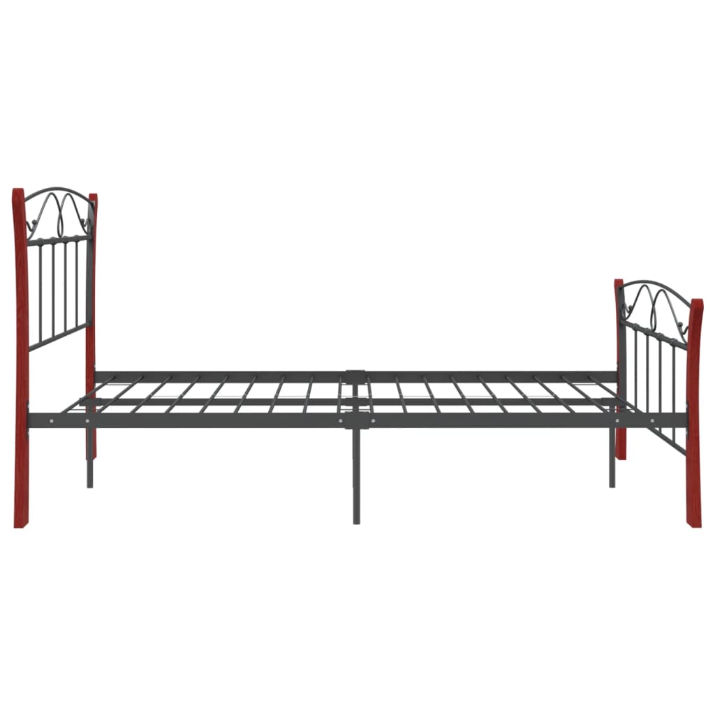 Cadru De Pat, Negru, , Metal