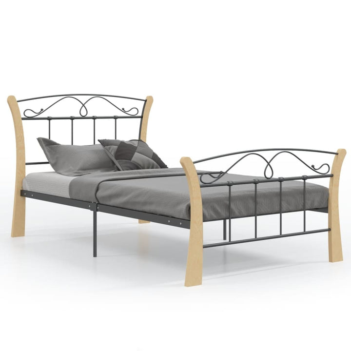 Cadru De Pat, Negru, , Metal