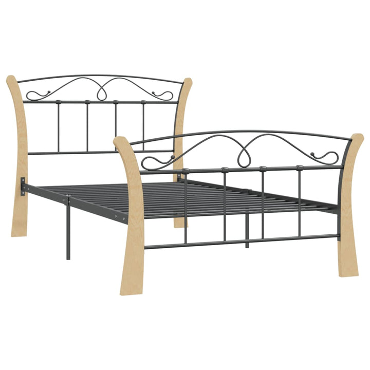 Cadru De Pat, Negru, , Metal