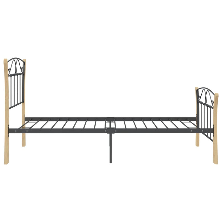Cadru De Pat, Negru, , Metal