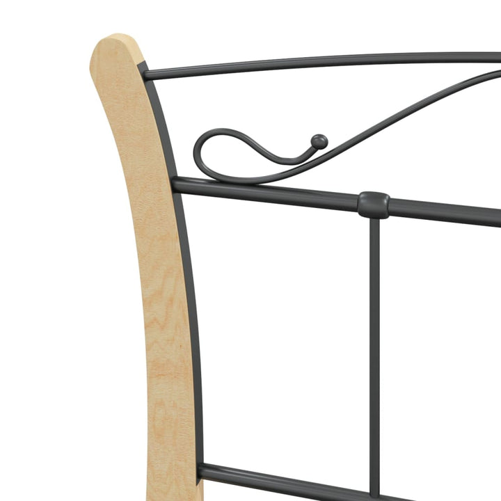 Cadru De Pat, Negru, , Metal