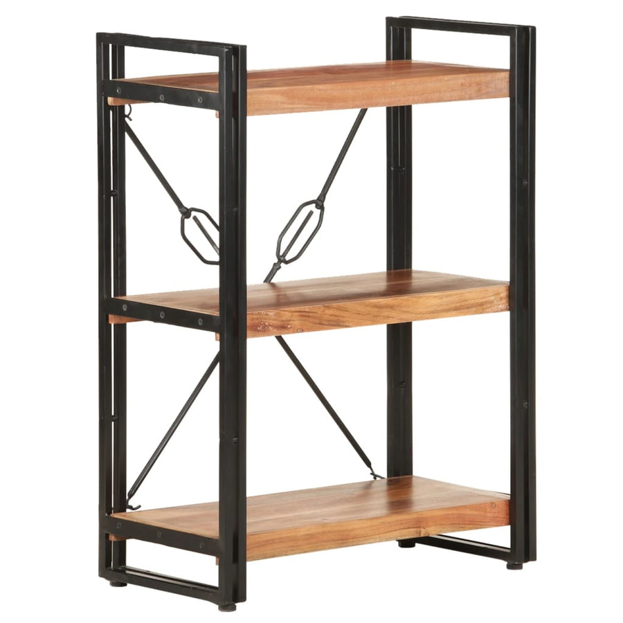 Bibliotecă Cu 3 Rafturi, 60X30X, Lemn Masiv De Acacia