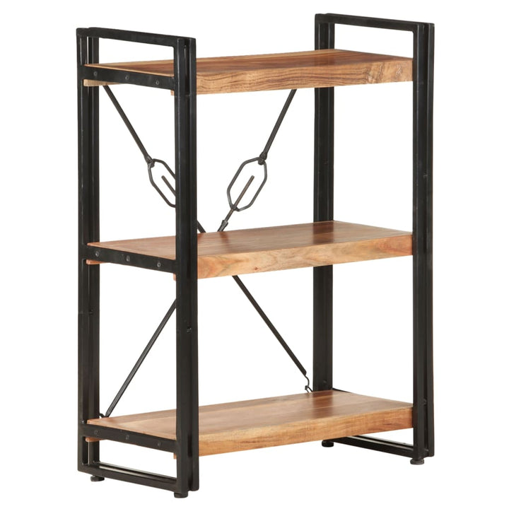 Bibliotecă Cu 3 Rafturi, 60X30X, Lemn Masiv De Acacia