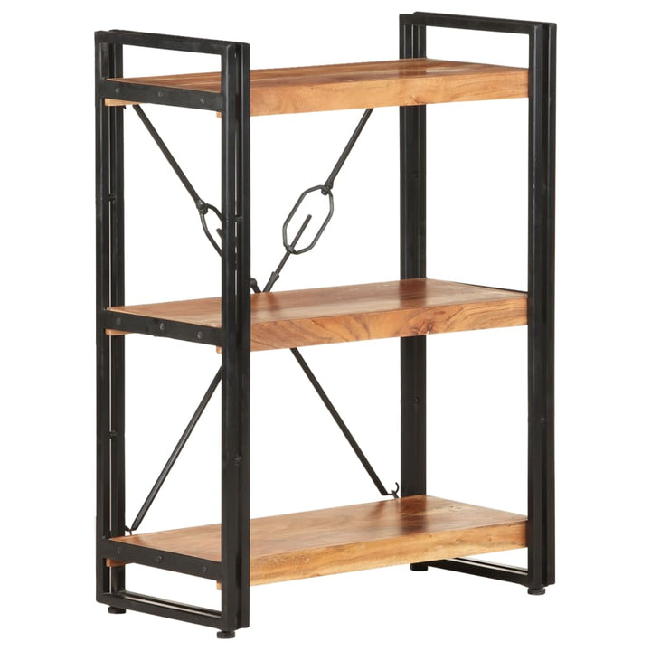 Bibliotecă Cu 3 Rafturi, 60X30X, Lemn Masiv De Acacia