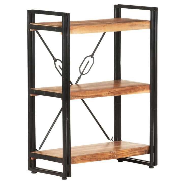 Bibliotecă Cu 3 Rafturi, 60X30X, Lemn Masiv De Acacia
