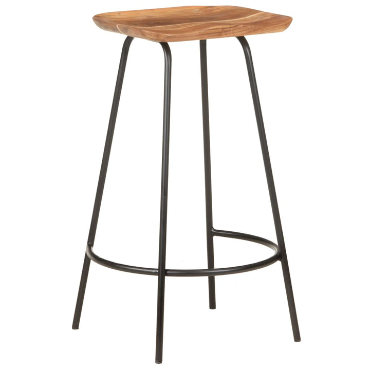 Taburete De Bar, 4 Buc., Lemn Masiv De Acacia
