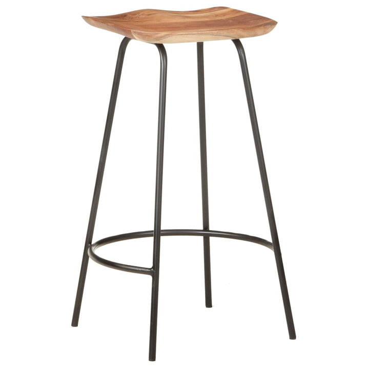 Taburete De Bar, 4 Buc., Lemn Masiv De Acacia