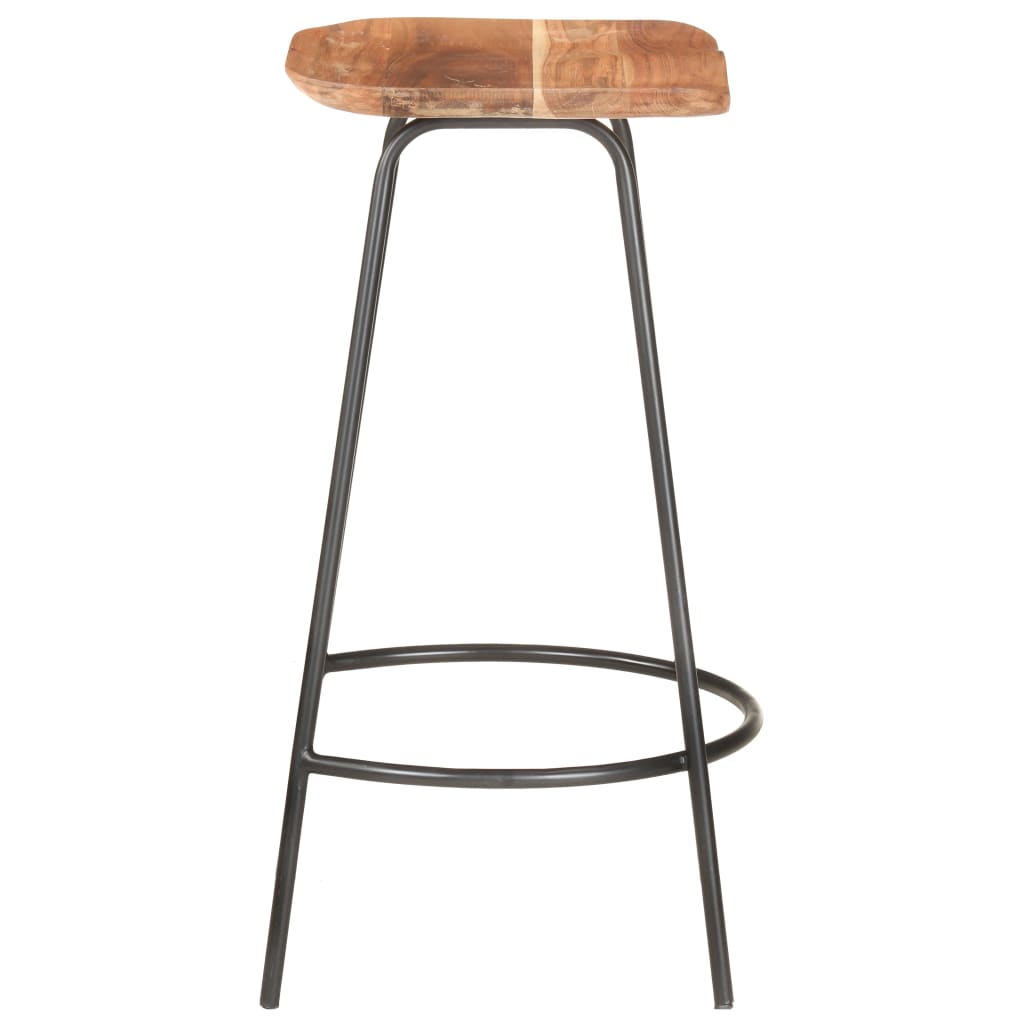 Taburete De Bar, 4 Buc., Lemn Masiv De Acacia