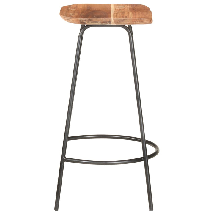Taburete De Bar, 4 Buc., Lemn Masiv De Acacia