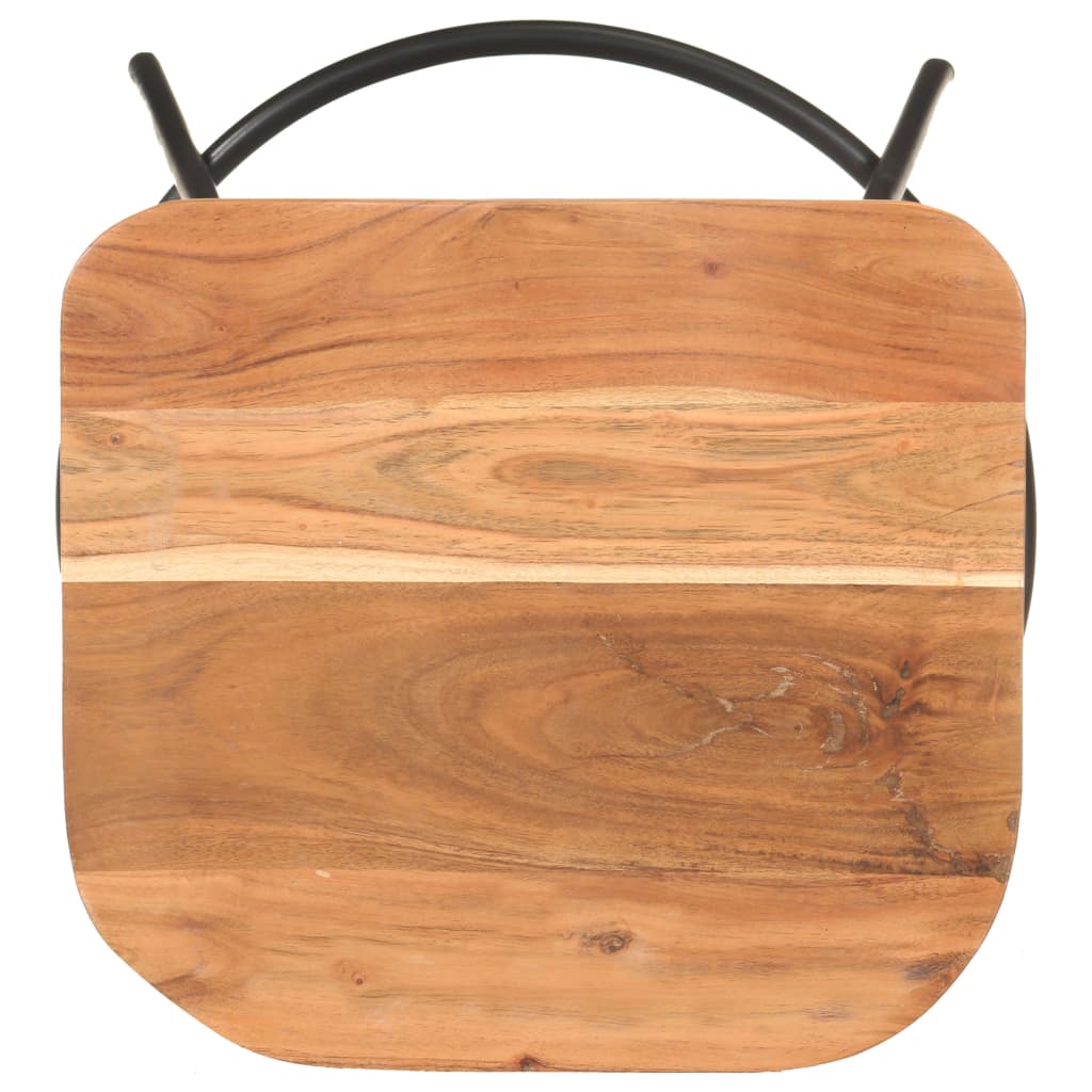 Taburete De Bar, 4 Buc., Lemn Masiv De Acacia