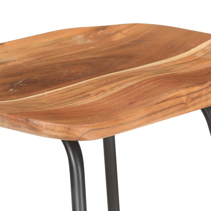Taburete De Bar, 4 Buc., Lemn Masiv De Acacia