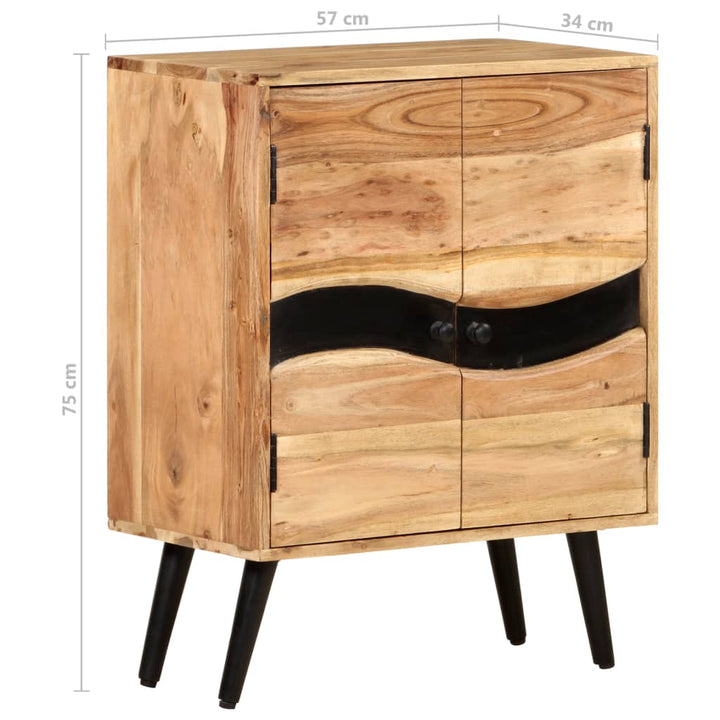 Dulap, 57X34X75 Cm, Lemn Masiv De Acacia