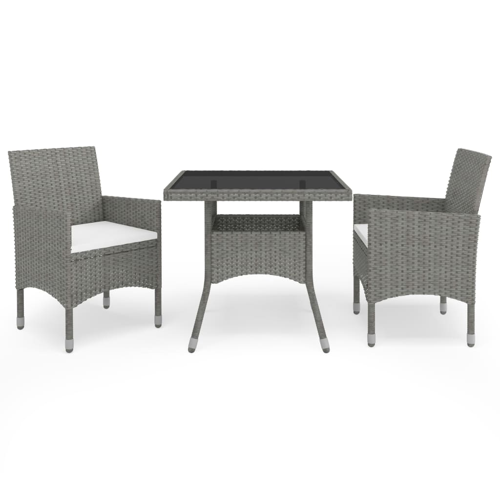 Set Mobilier De Grădină, 5 Piese, , Poliratan