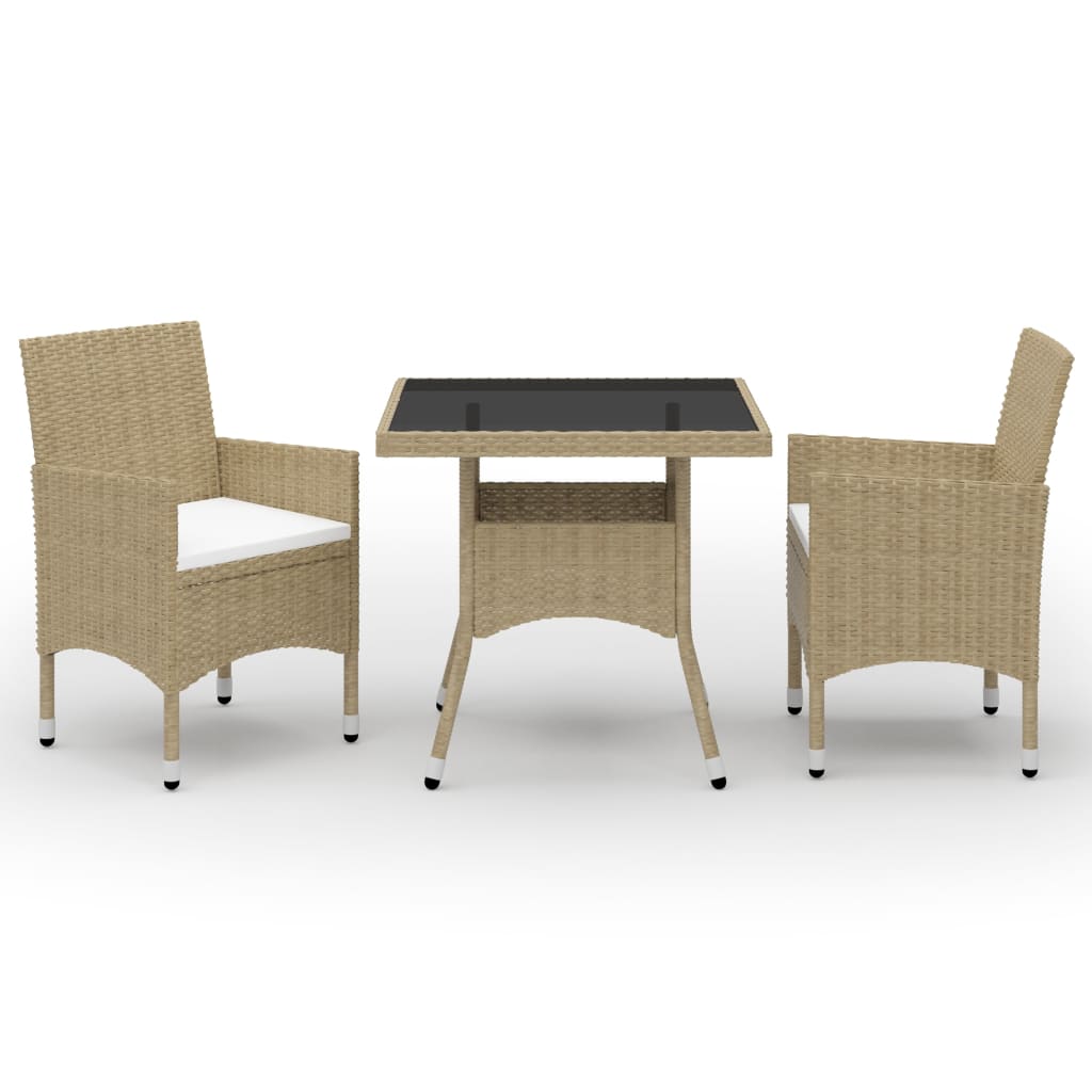 Set Mobilier De Grădină, 5 Piese, , Poliratan