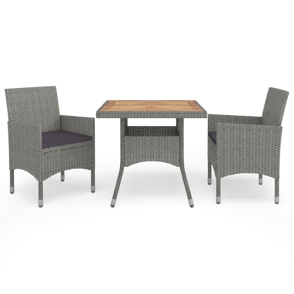 Set Mobilier De Grădină, 5 Piese, , Poliratan