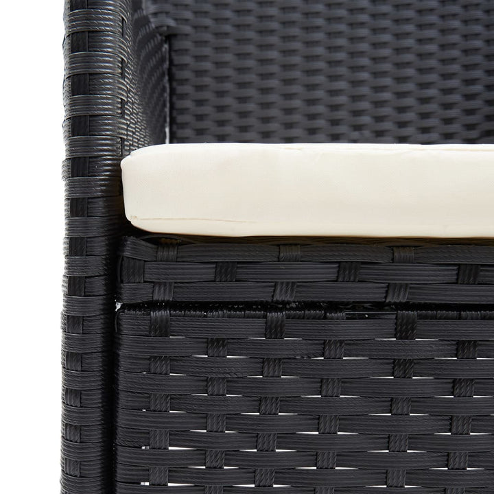 Set Mobilier De Grădină, 5 Piese, , Poliratan
