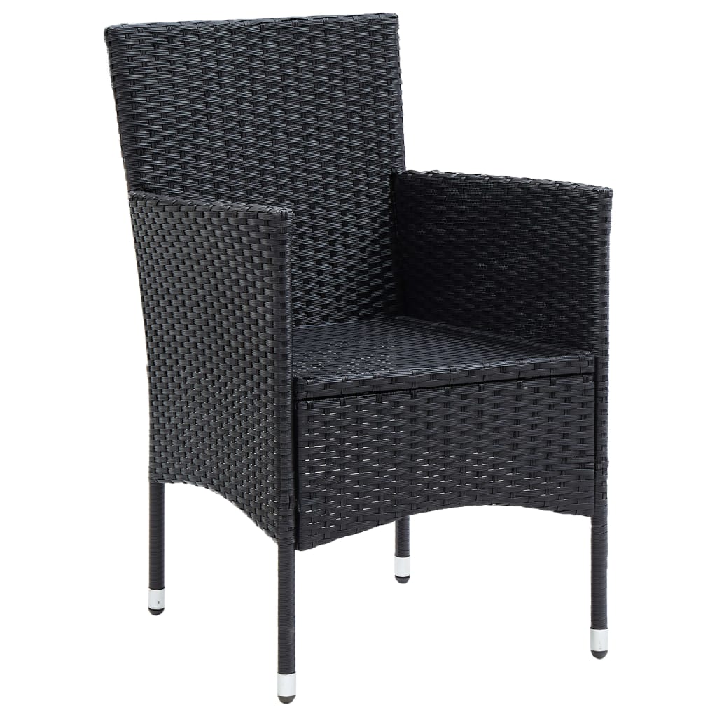 Set Mobilier De Grădină, 5 Piese, , Poliratan