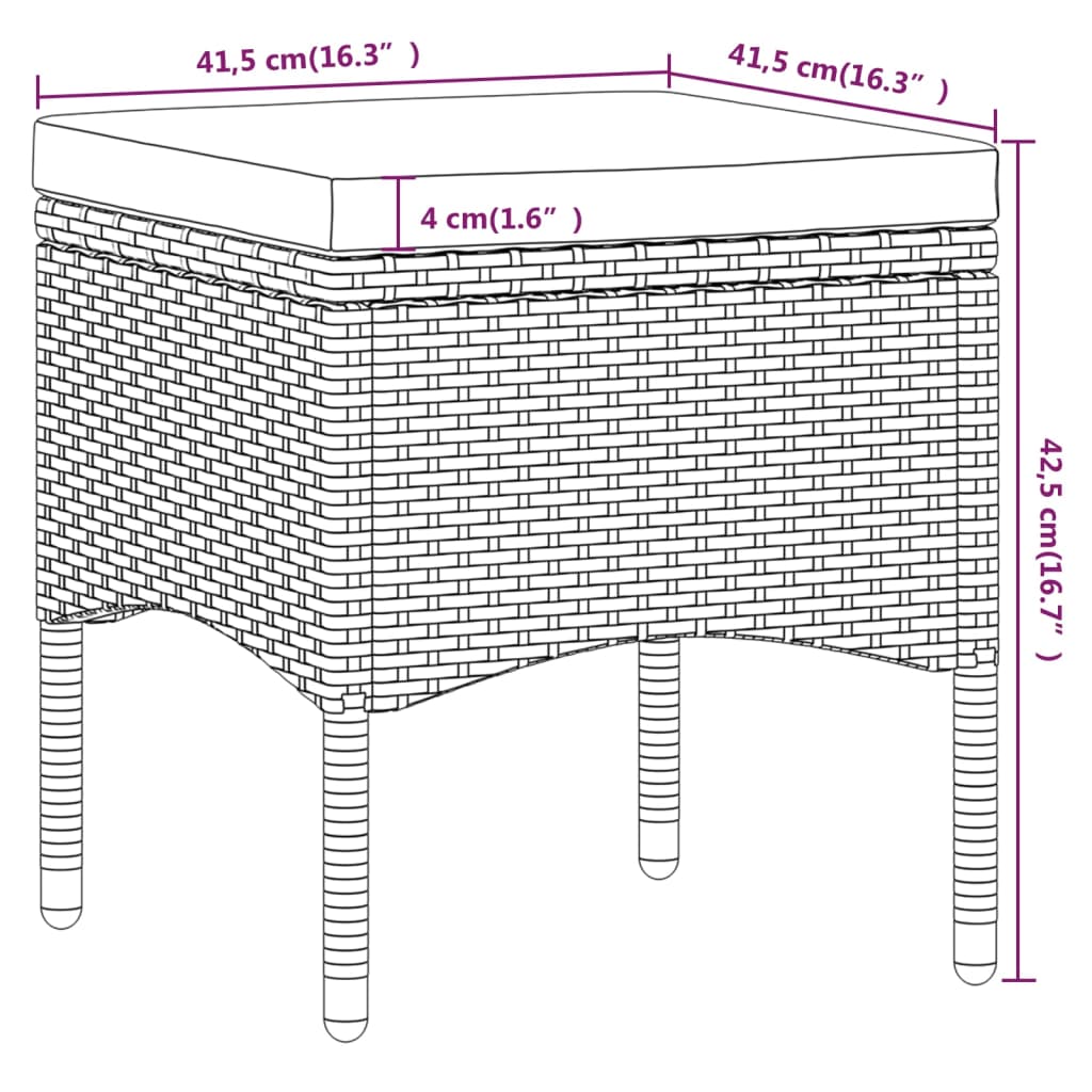 Set Mobilier Grădină, 5 Piese, Gri, Poliratan Și Lemn Acacia