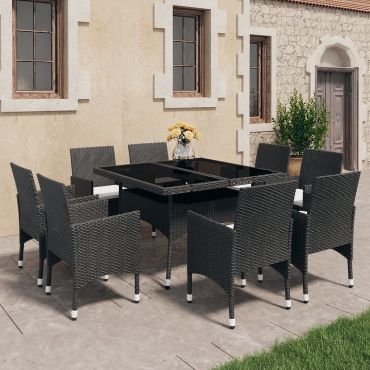 Set Mobilier De Grădină, 5 Piese, , Poliratan