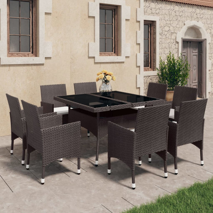 Set Mobilier De Grădină, 5 Piese, , Poliratan