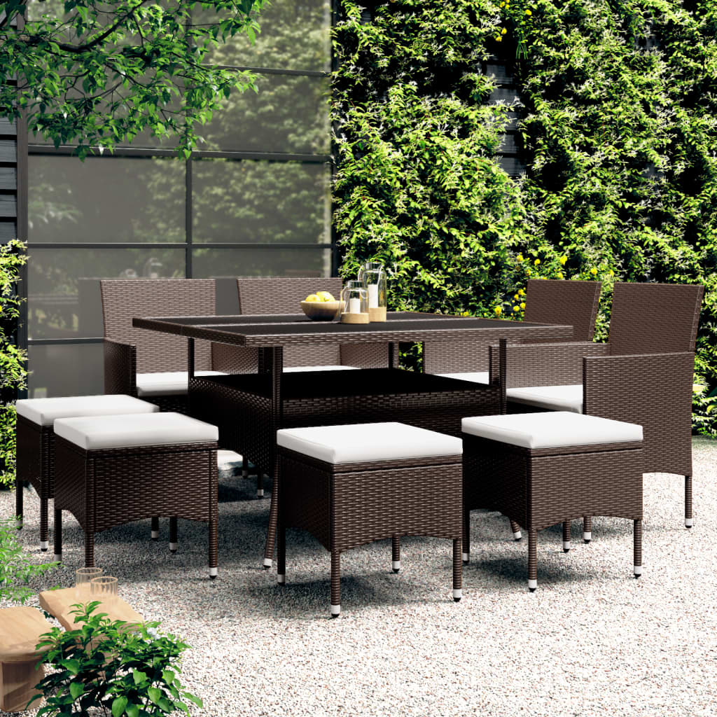 Set Mobilier De Grădină, 5 Piese, Poliratan